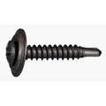 Midwest Fastener Self-Drilling Screw, #8 x 1 in, Black Steel Pan Head Phillips Drive, 15 PK 67004